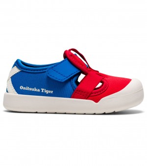 Onitsuka Tiger Mexico 66 Sandal Piros Kék | 64310-KFUJ