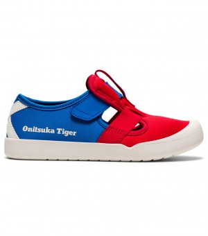 Onitsuka Tiger Mexico 66 Sandal Piros Kék | 63298-FUHA